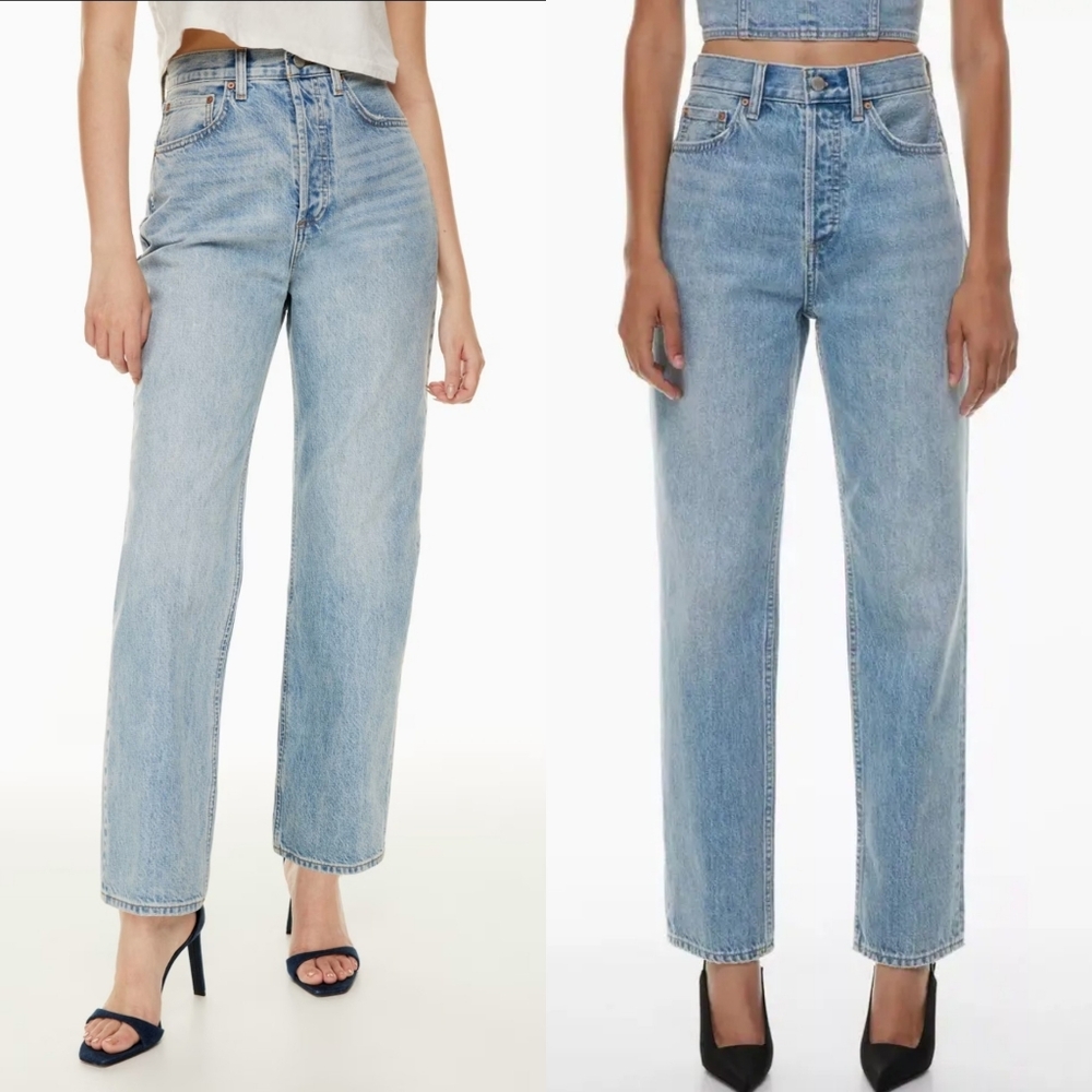 ARITZIA Denim ForumThe Joni High Rise Loose 29L Size 26 in blondie bleu